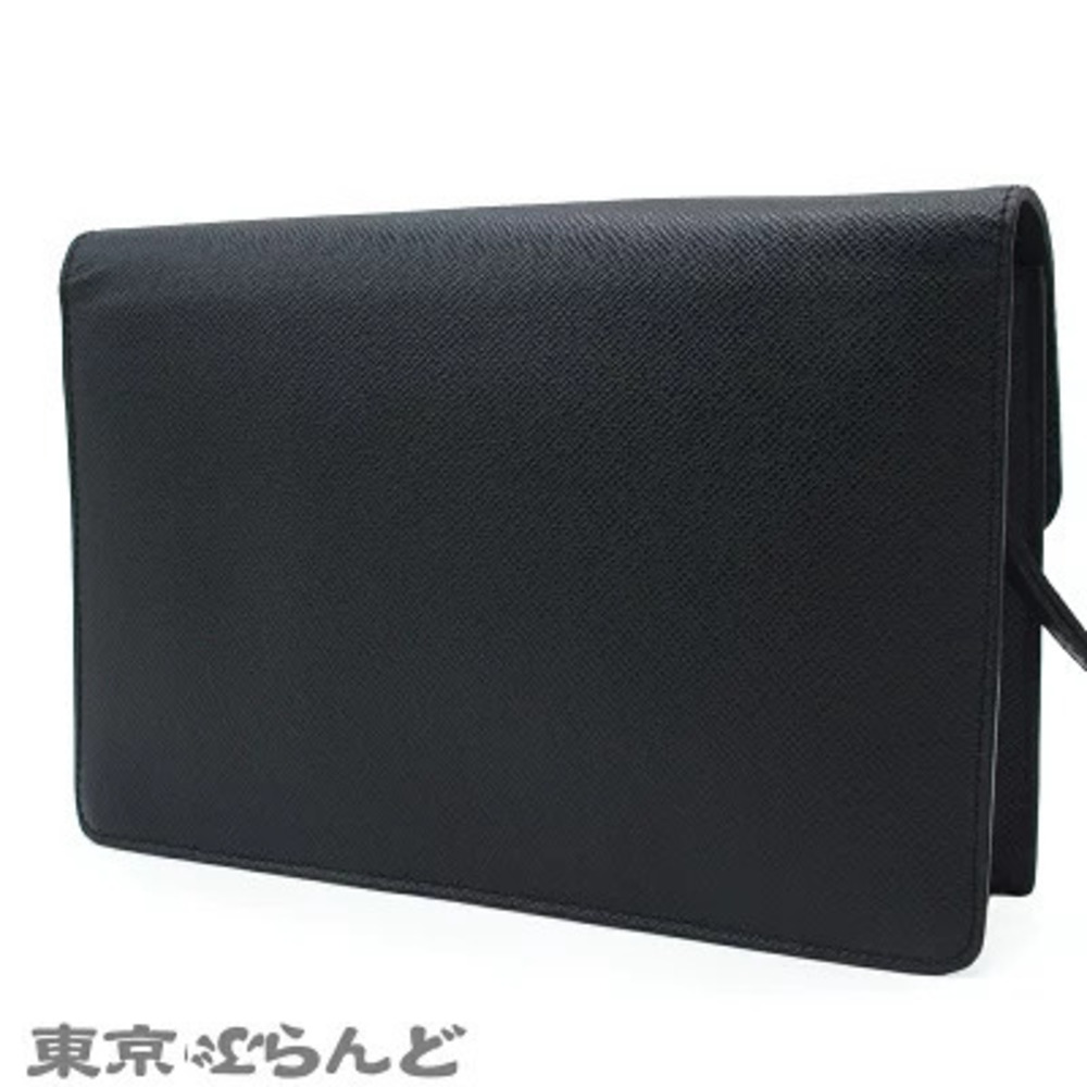 Louis Vuitton Belaia Shoulder Bag Taiga Ardoise Black